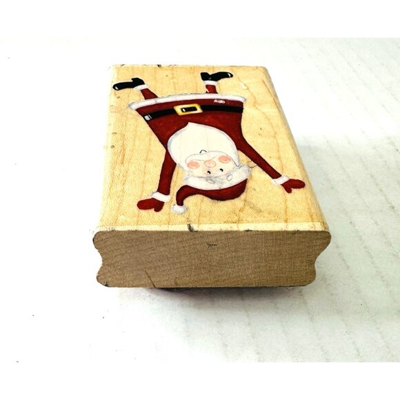 Stampabilities Jolly Santa GR1093 2005 Christmas Holiday Whimsical Whimsy - Picture 4 of 9